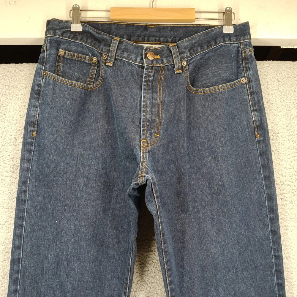 J Crew‎ Jeans Mens Size 35x32 Straight Leg Dark Wash Denim Casual Pants